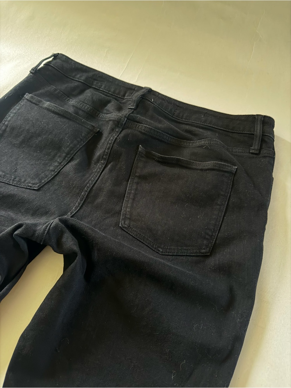 Women’s Black Raw-Hem Skinny Jeans: 14s - Picture 5 of 5